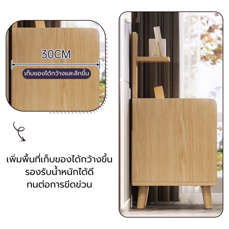 ตู้ข้างเตียง ตู้ลิ้นชักเก็บของ สไตล์มินิมอล thumbnail 8