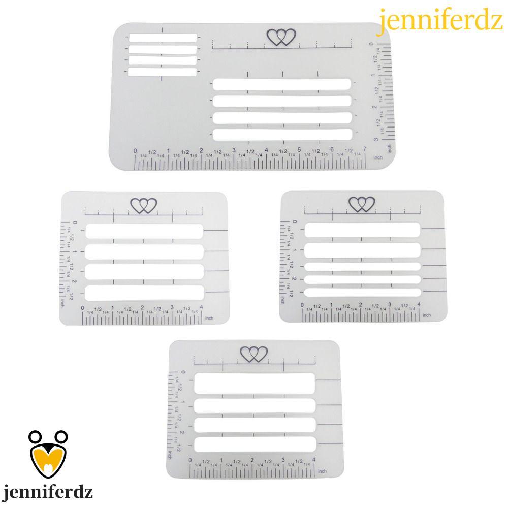 JENNIFERDZ 4/6 ชิ้นแม่แบบไม้บรรทัด, DIY Multi-use Guide Envelope Template, Office School Supplies Li