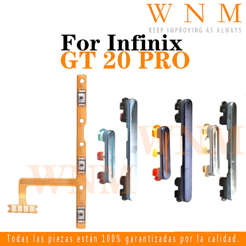 สําหรับ Infinix GT 20 Pro X6871 ปุ่ม flex บน/ปิดปุ่มสวิทช์ด้านข้าง Key Volume Up Down Flex สายโทรศัพท์มือถือ Part