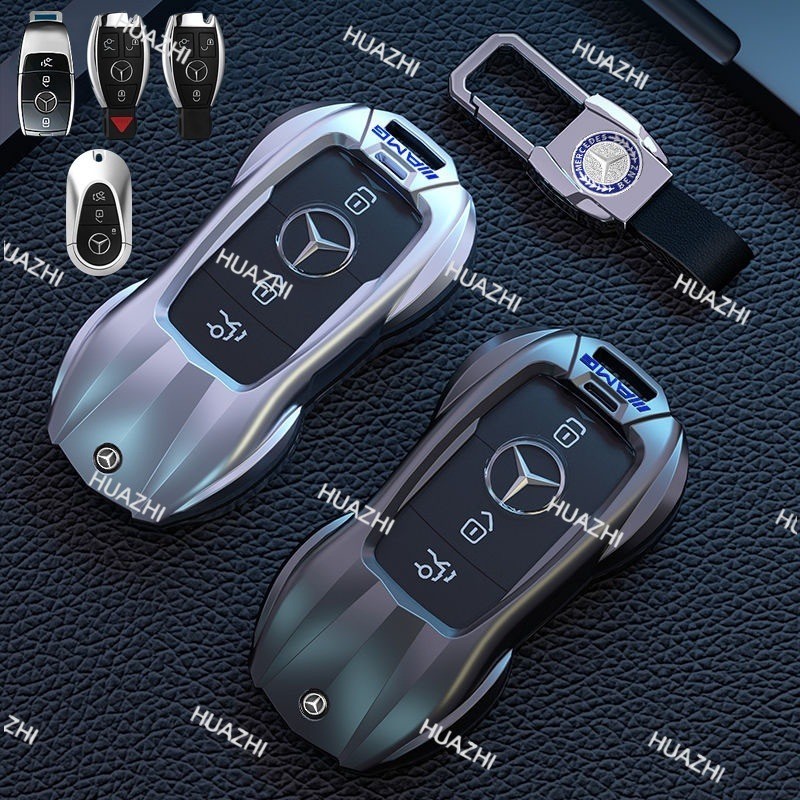 ZC Benz เคสกุญแจ Class C, Class E, Class S W205 C63 E63 E200L E300L C260L A200L GLC หัวเข็มขัดกระเป๋