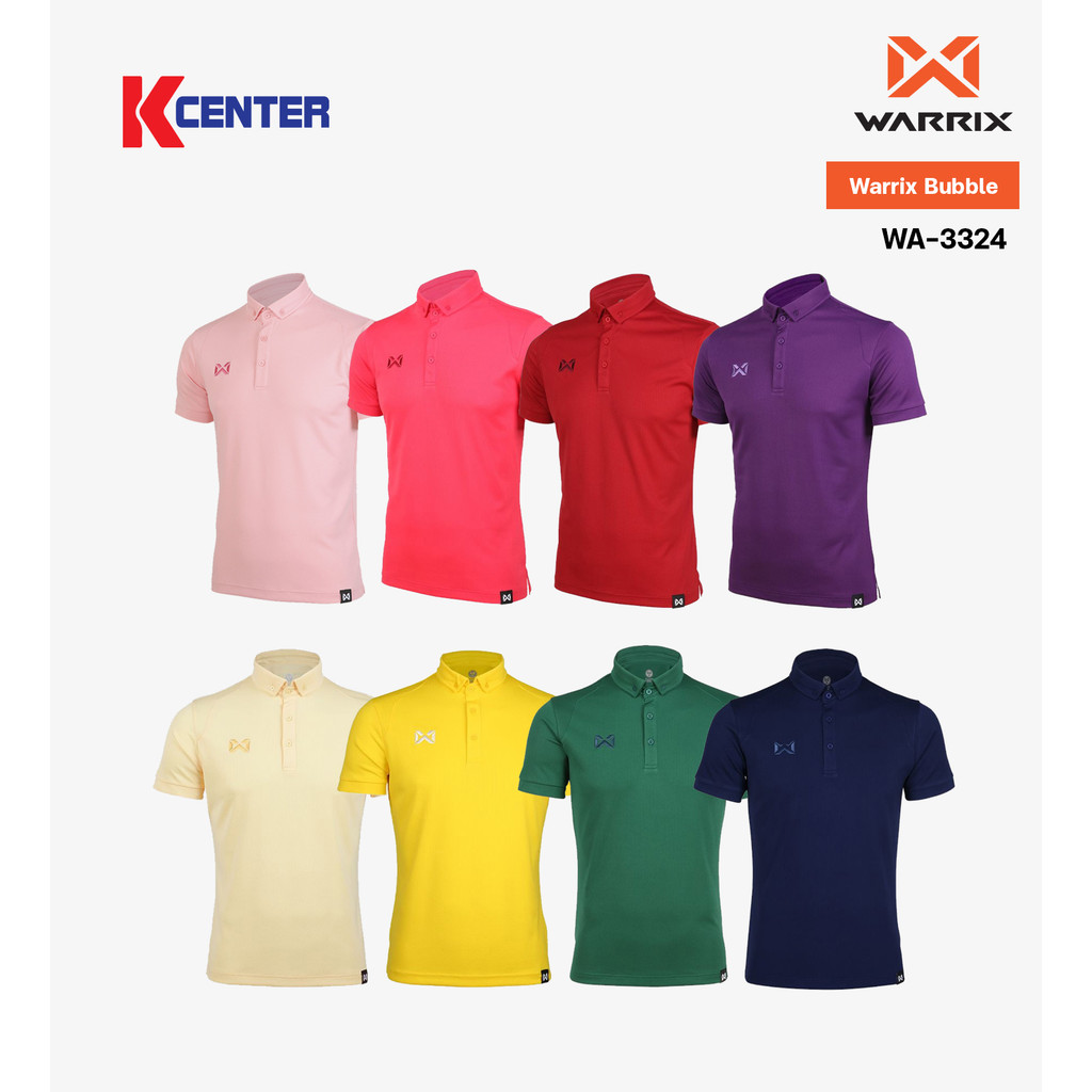 Warrix เสื้อโปโล รุ่น Bubble WA-3324 (1)