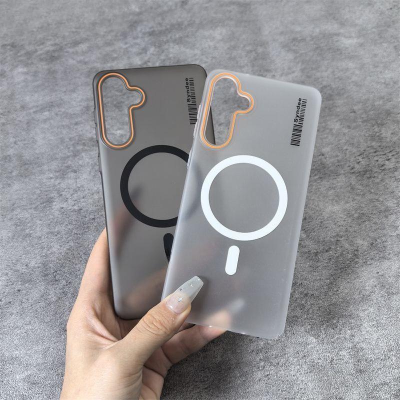 เคสโทรศัพท์มือถือพีซีแบบแข็งบางเฉียบสําหรับ Samsung M55 M56 F56 M56 Wireless Charge PC Casing