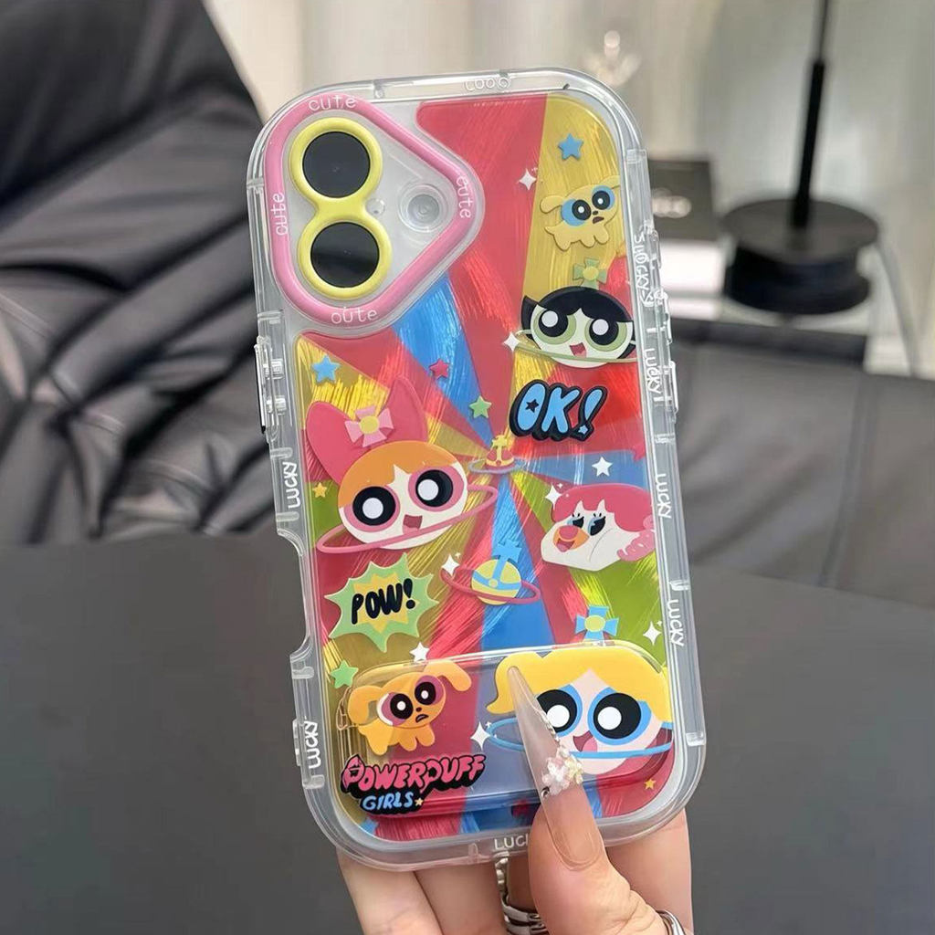 Planet Powerpuff Girls เหมาะสําหรับ Apple 17pro เคสโทรศัพท์ iphone16promax Huawei mate70 Xiaomi 15op