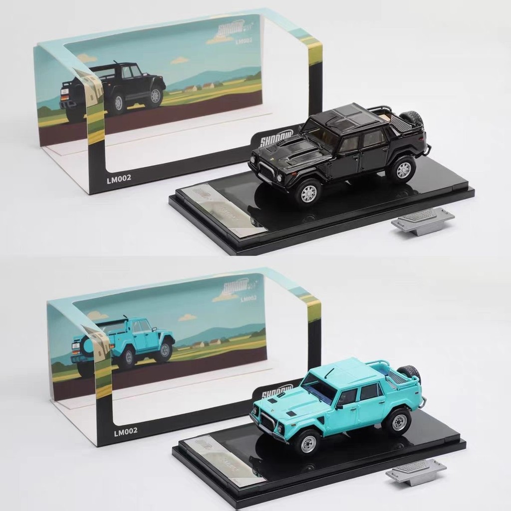 Shadow Pro 1/64 Lamborghini LM002 โมเดลรถ รถของเล่น สําหรับเด็กผู้ชาย ของขวัญวันเกิด ของเล่นเด็ก รถส