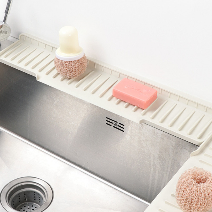 ซิลิโคนอ่างล้างจานแผ่นระบายน้ําพับขอบสาดหลักฐานก๊อกน้ําน้ํายึดอ่างล้างหน้ากันลื่นรั่ว - รูปที่ 7