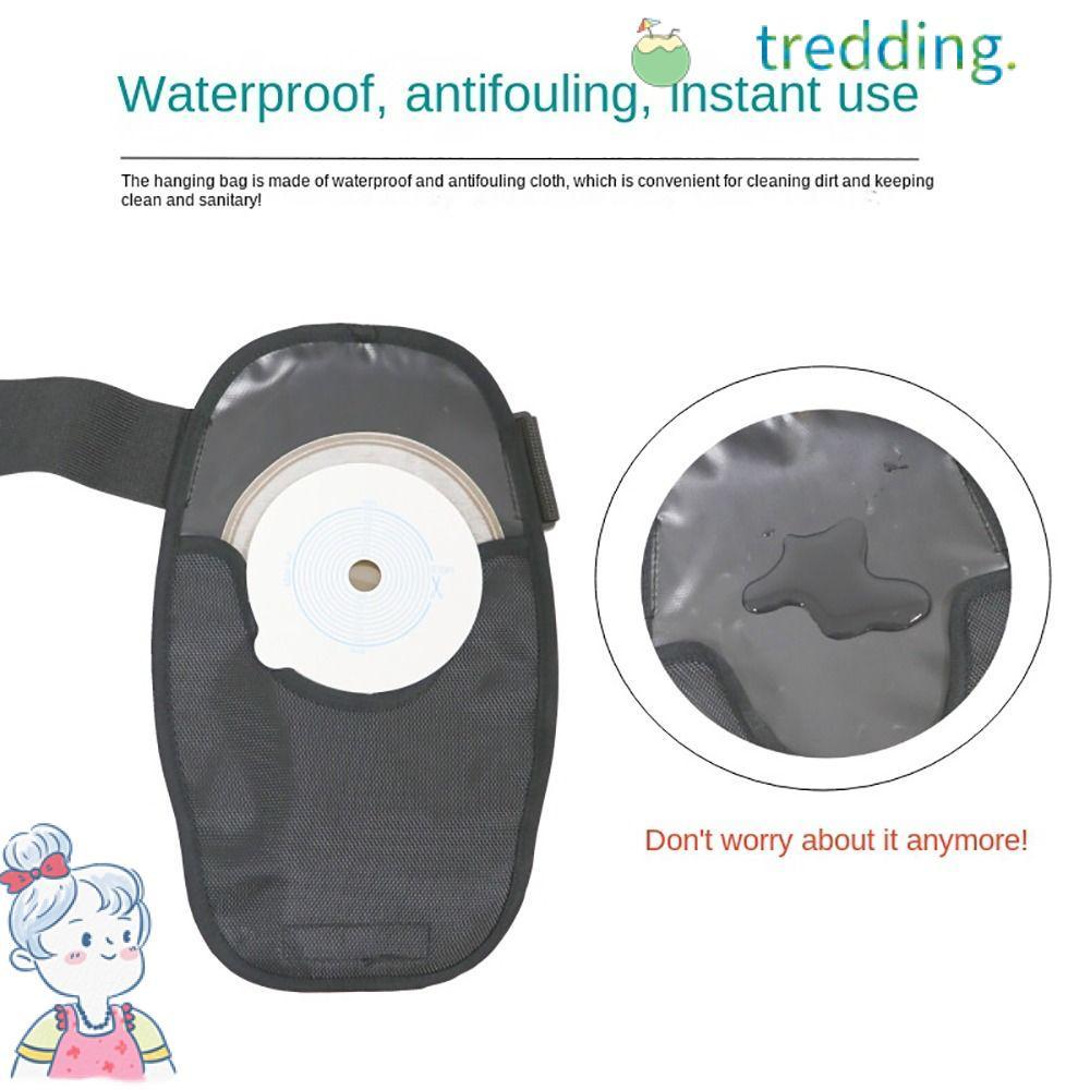 TREDDING491 Ostomy Support Belt, Elastic Waterproof Ostomy Bag Covers, ปรับทําความสะอาดง่าย Colostom