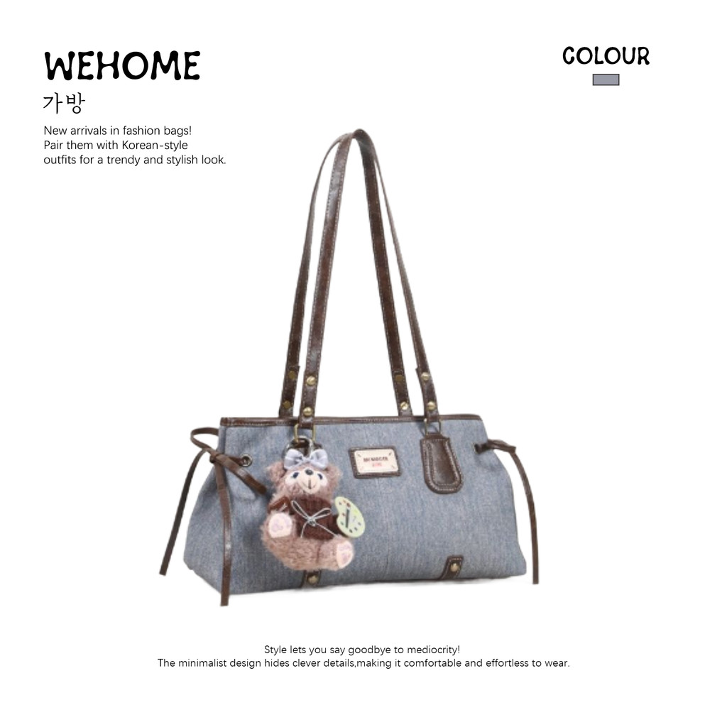 WEHOME Kayla Bag กระเป๋าสะพายสุภาพสตรียอดนิยมBowknot ในสไตล์สาวหวานเกาหลี