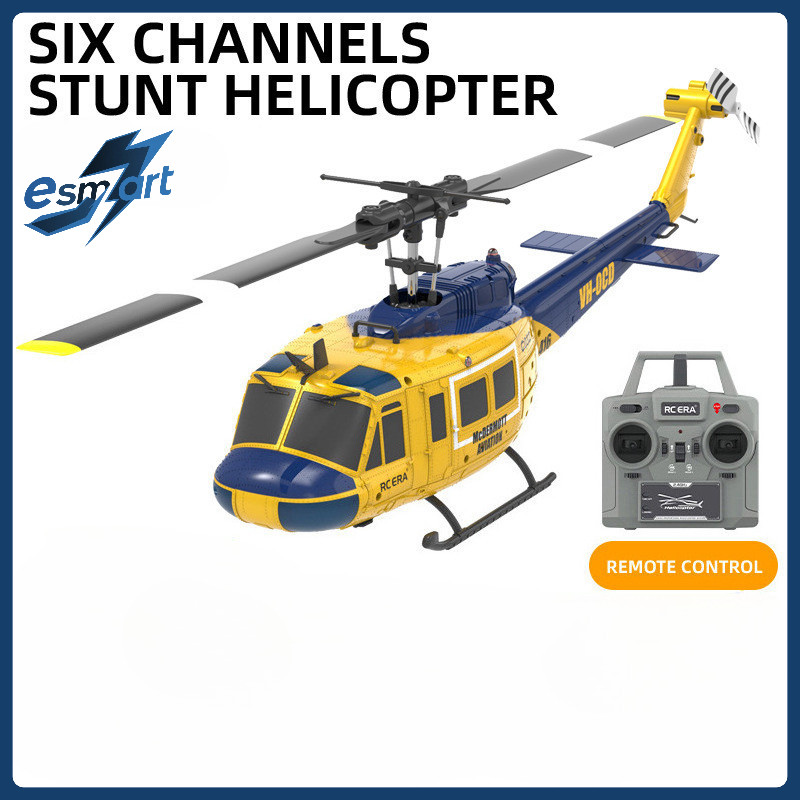 JJRC C032 UH-1 Huey จําลอง RC เฮลิคอปเตอร์ 3D 6-Channel Stunt เครื่องบิน Aileron-Free Reverse Flying ไฟฟ้ารุ่นของเล่น