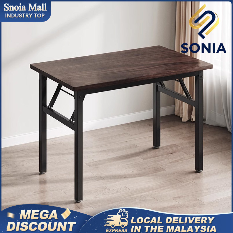 【 No installation required】120CM Folding  Dining Table  Folding Computer Table Writing Desk Study De