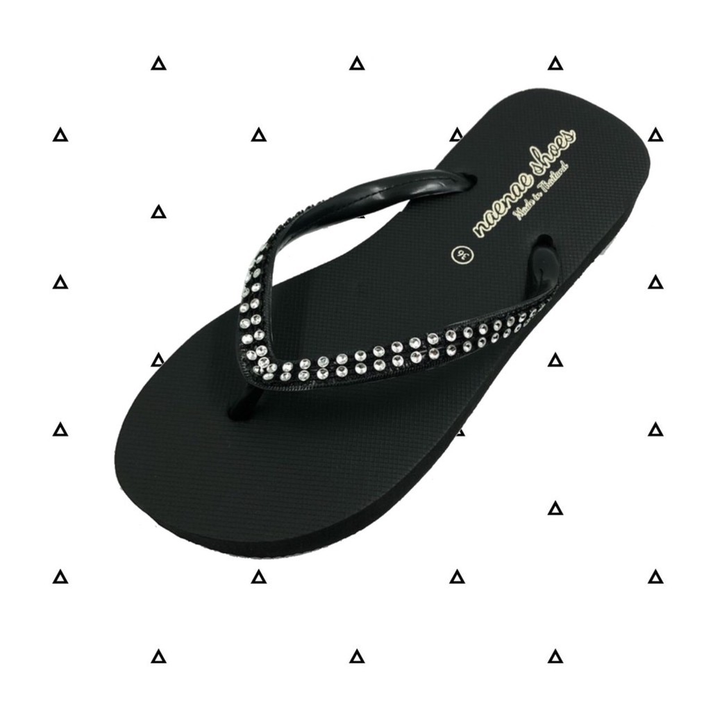 🌟มีบิลใบเสร็จเบิกได้📜✅ รองเท้าแตะหูหนีบ รุ่นDI9 รองเท้าแฟชั่น ลายเพชรมุก ยางนิ่มมาก พร้อมส่งราคาโรงงาน36-39 - รูปที่ 2