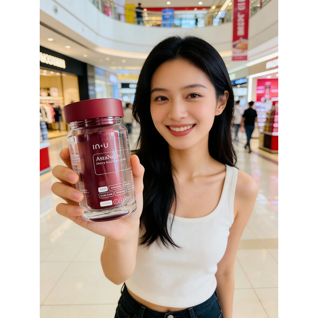 อมตะวัยหนุ่มสาว IN U (2 กระปุก)AstaNext+ ผลิตภัณฑ์เสริมอาหาร แอสต้าเน็กซ์ พลัส