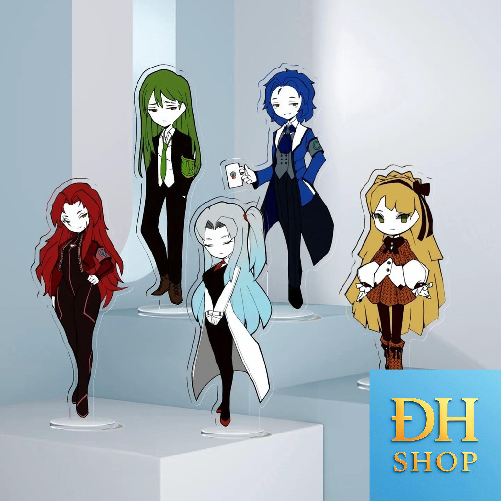 Lobotomy Corporation Standing Anime KeyChain Library of Ruina Men Key Chain สําหรับ