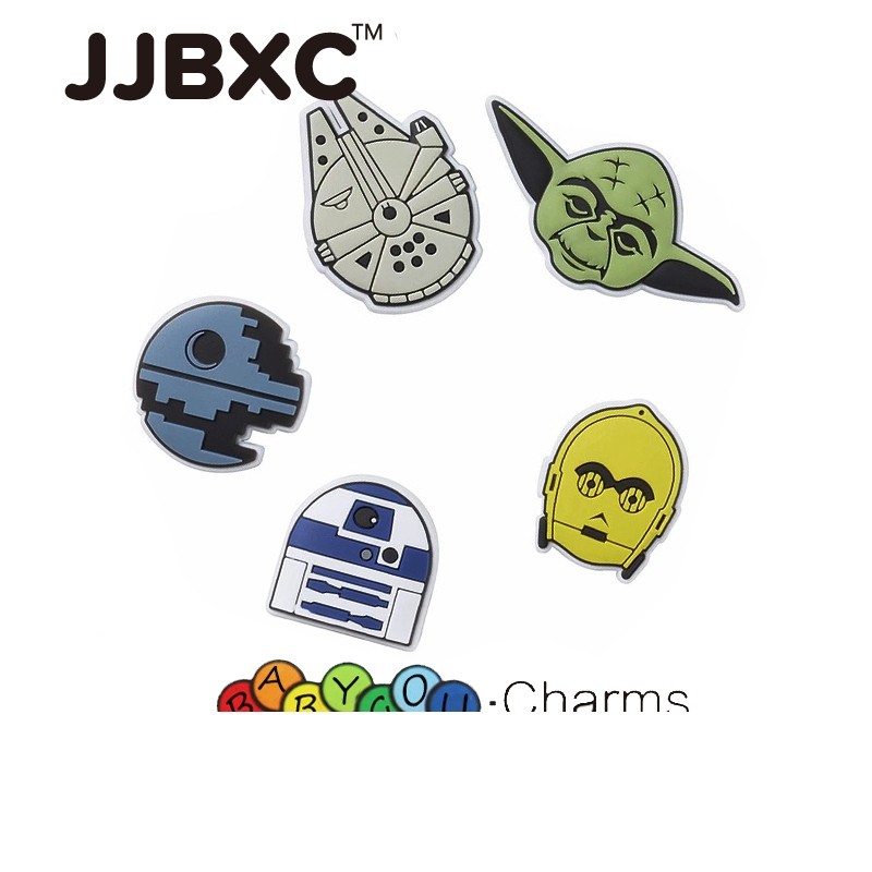 JJBXC รองเท้า Charm Star Wars อุปกรณ์เสริมรองเท้าการ์ตูน JJBXC Charm
