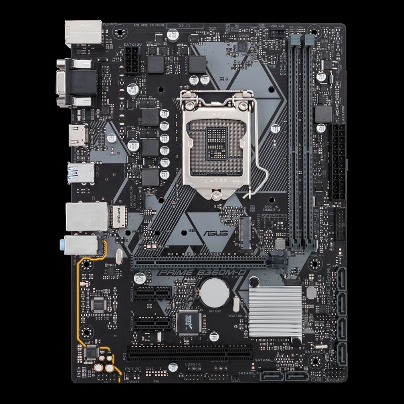 Asus PRIME B360M-D เมนบอร์ด LGA 1151 รองรับ M.2 และ CPU รุ่น 8/9