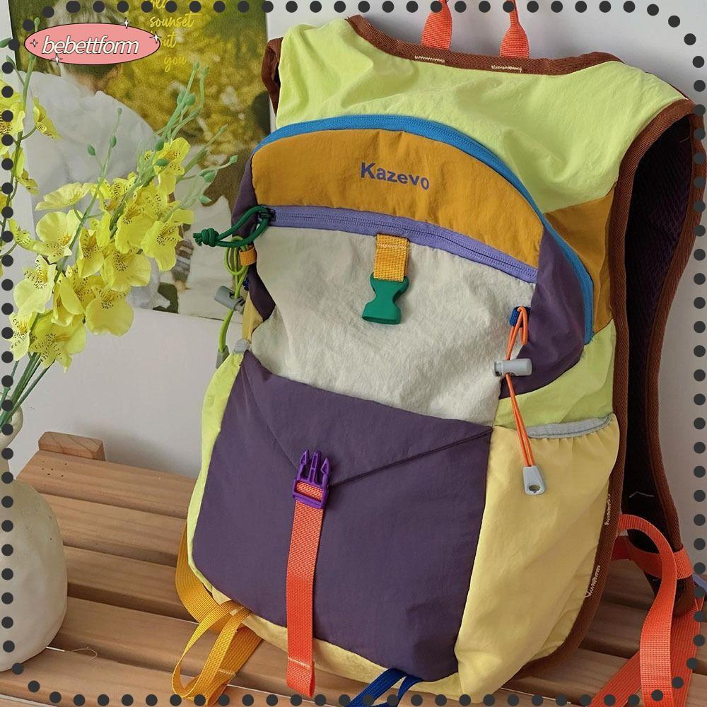 BEBETT 2025 สไตล์ใหม่ผู้ชายผู้หญิง โดปามีน กระเป๋าเป้สะพายหลังความจุขนาดใหญ่กระเป๋าเดินทางกระเป๋าปีนเขากระเป๋าเป้สะพายหลังขี่จักรยา