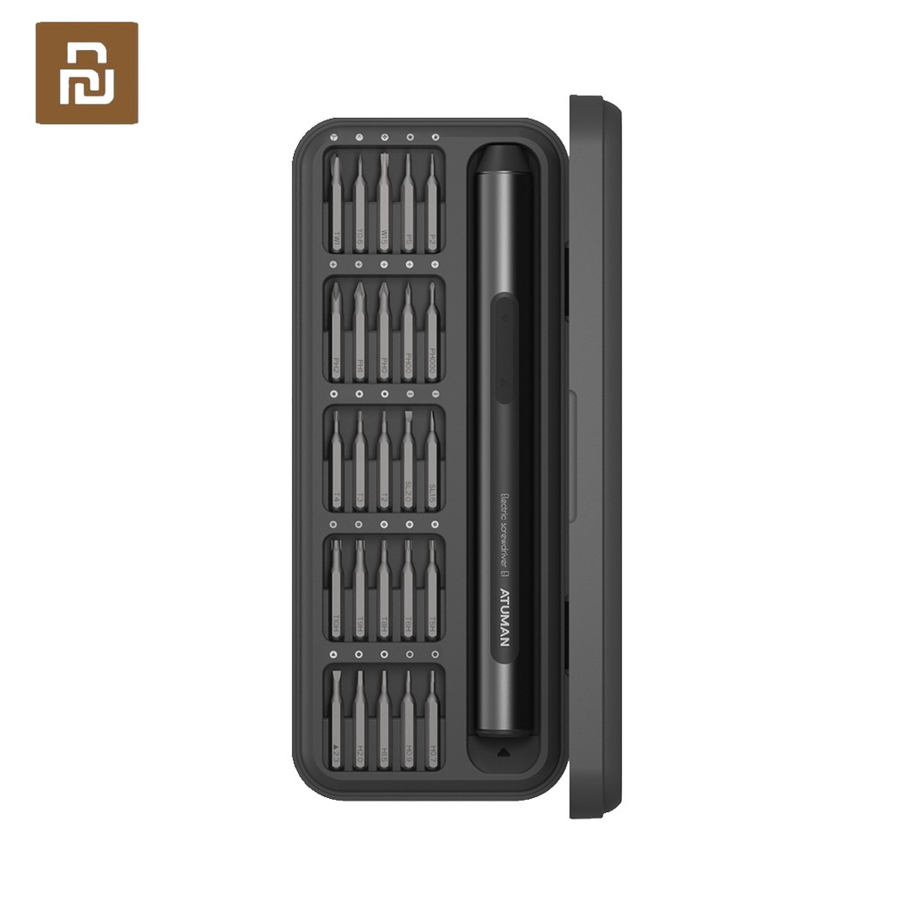YouPin DUKE ATuMan ไขควงไฟฟ้าชุด E1 Precision Type-C ชาร์จซ่อม 25 ชิ้นเหล็ก Bits 3.7v 25-in-1 ไขควง