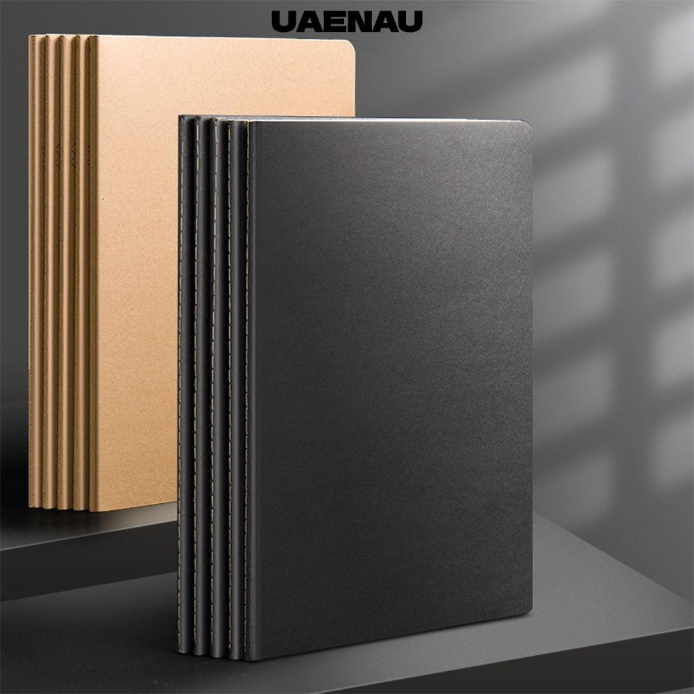 สมุดบันทึก UAENAU, Grid/Lined/Blank Kraft Cover สมุดไดอารี่, โรงเรียนสมุดวางแผน A4/A5/B5 แบบพกพา