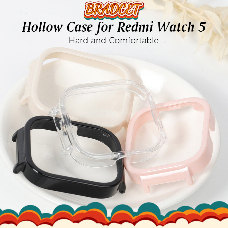 ฮาร์ดพีซี Hollow Enclosure for Redmi Watch 5 Case ฟิล์มป้องกันหน้าจอเปลี่ยนอุปกรณ์เสริมฝาครอบกันชนเต็มรูปแบบ