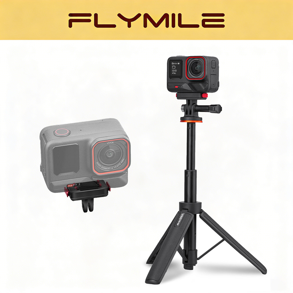 Flymile Magnetic Quick Release Mount, สําหรับ Insta360 Ace Pro 2/X5 อุปกรณ์เสริม, ฐานอะแดปเตอร์