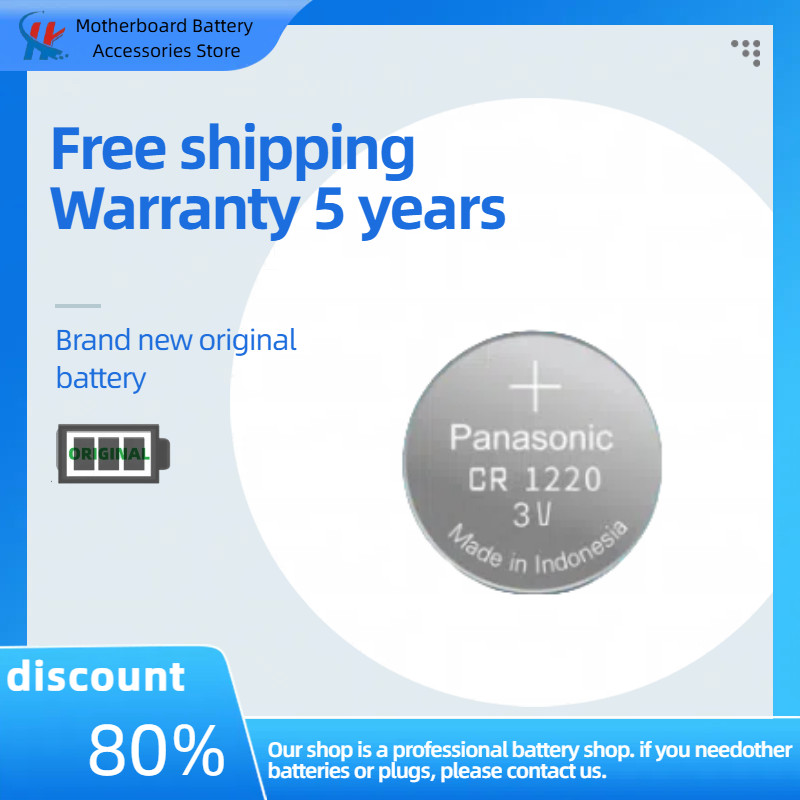 Panasonic CR1220 CR16 CR1620 CR1632 ปุ่มแบตเตอรี่ 3V เหมาะสําหรับนาฬิกาเครื่องคิดเลขนาฬิกากุญแจรถรีโ