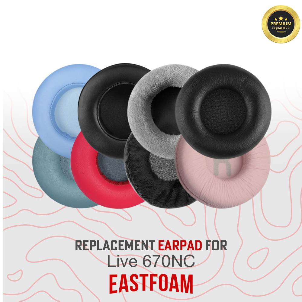 แผ่นรองหูฟัง Earpad Earcup JBL Live 670NC 670 NC 670-NC Foam Pad Foam