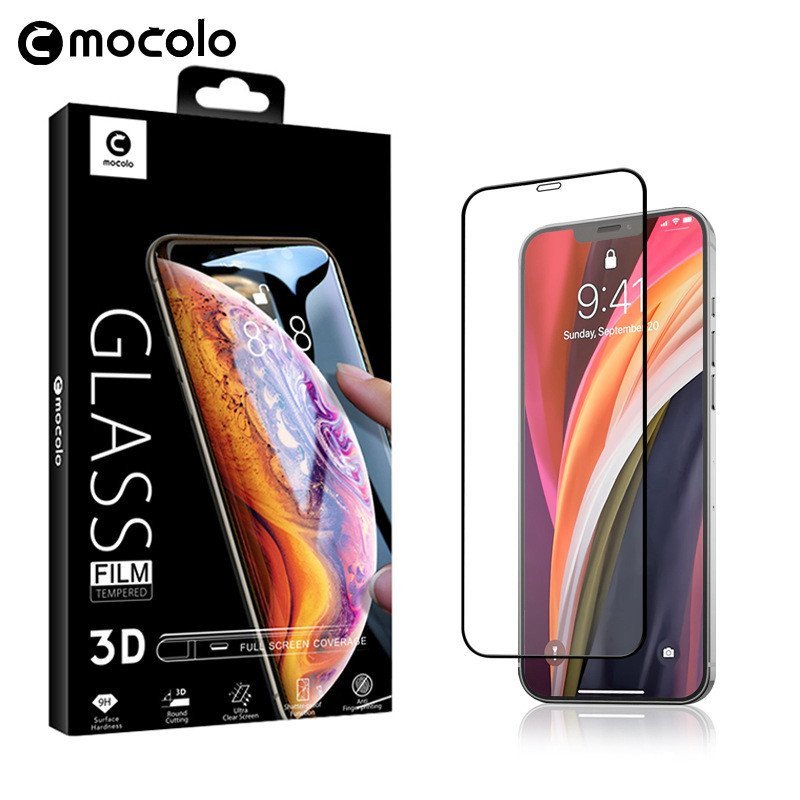 Mukailong เหมาะสําหรับ iPhone12 Pro 3D Curved Tempered Film iPhone 12 Full Screen Curved Tempered Fi