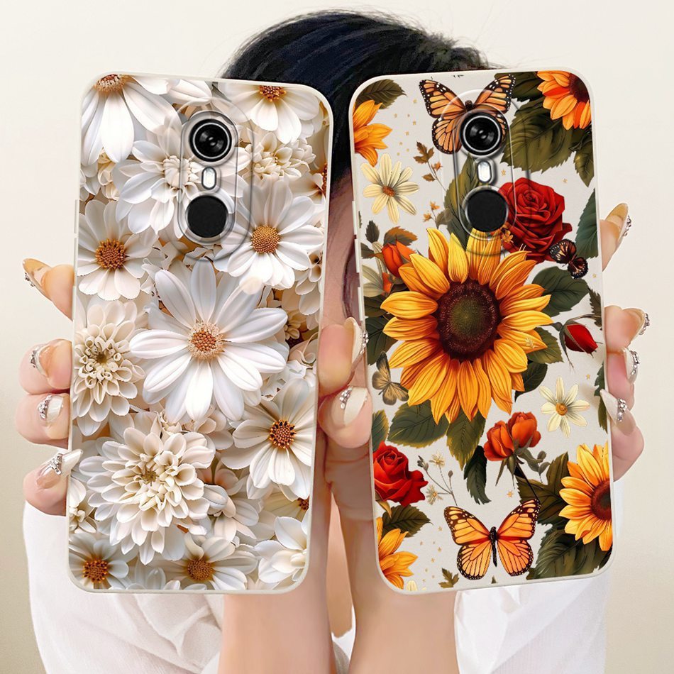 สําหรับItel A33 A33Plusเลนส์ป้องกันกรณีItel A33 Plus ItelA33 สวยDaisyดอกทานตะวันซิลิโคนอ่อนนุ่มเคสโท