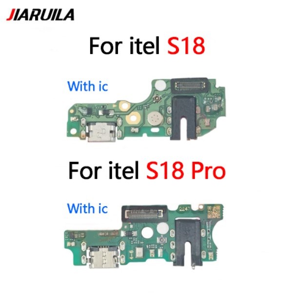 พร้อม IC สําหรับ Itel S18 S18 Pro แท่นชาร์จ Flex Cable USB Charger Port Dock Connector Parts