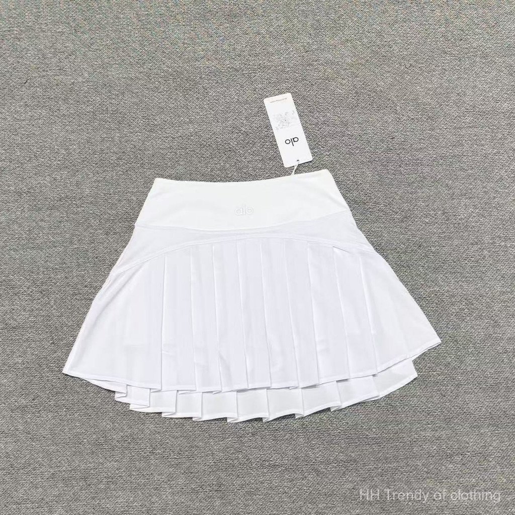 alo Versatile high-waisted lined anti-exposure sports mini skirt for women, lightweight and breathab