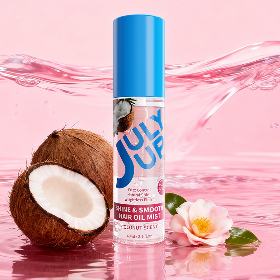 Shake & Go Shake Coconut Hair Oil-Dry Frizz กลายเป็น Silky ทันที | 0 ความรู้สึกมัน | เขย่า&ไป | ดูดซ