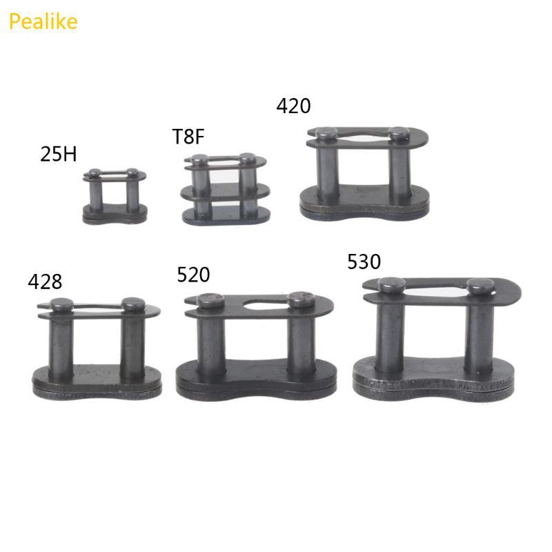 Pealike โซ่รถจักรยานยนต์ Master Buckle Ring Link 25H T8F 420 428 520 530 Connector