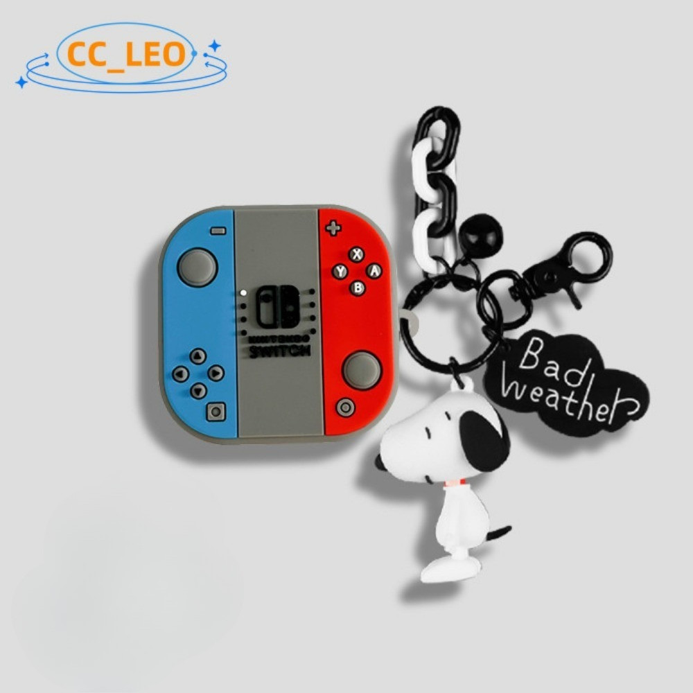 for Shokz OpenFit T910 Case Clear Soft Case Cartoon Switch Cute Keychain Pendant Shokz OpenFit T910 