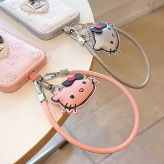 Cat Star Love Heart เชือกแขวนหนังสําหรับโทรศัพท์โซ่และอเนกประสงค์จี้พวงกุญแจสายรัดข้อมือ
