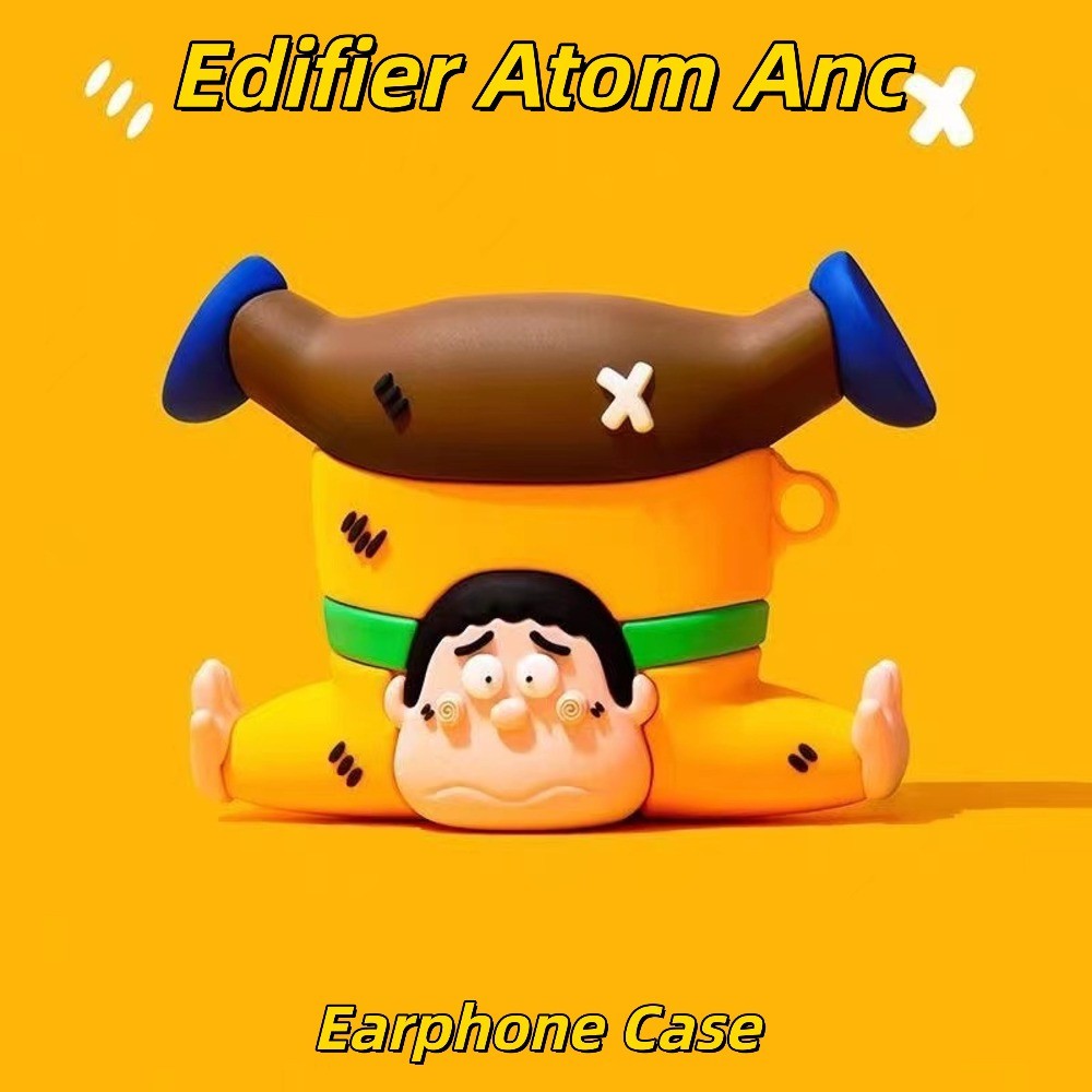 ReadyFor Edifier Atom Anc Case Casing Soft Silicone Niche Cartoon Headphone Case Cover NO.2