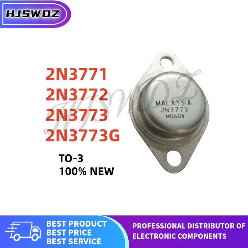 5 ชิ้น/ล็อต 100% ใหม่ 2N3771 2N3772 2N3773 2N3773G TO-3 High-power ทรานซิสเตอร์ในสต็อกชิป ic mos HJH