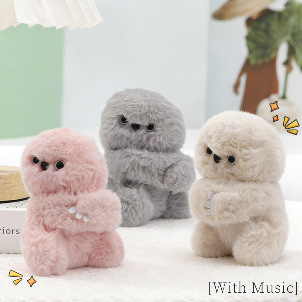 น่ารัก Mirumi หุ่นยนต์ตุ๊กตาตุ๊กตาของเล่นตุ๊กตานุ่มพร้อมฟังก์ชั่นร้องเพลงอารมณ์ Companion กระเป๋าตกแต่ง – โปรปัง