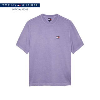 Tommy Hilfiger เสื้อยืด ผู้ชาย รุ่น DM0DM21785 W0E - สีม่วง …