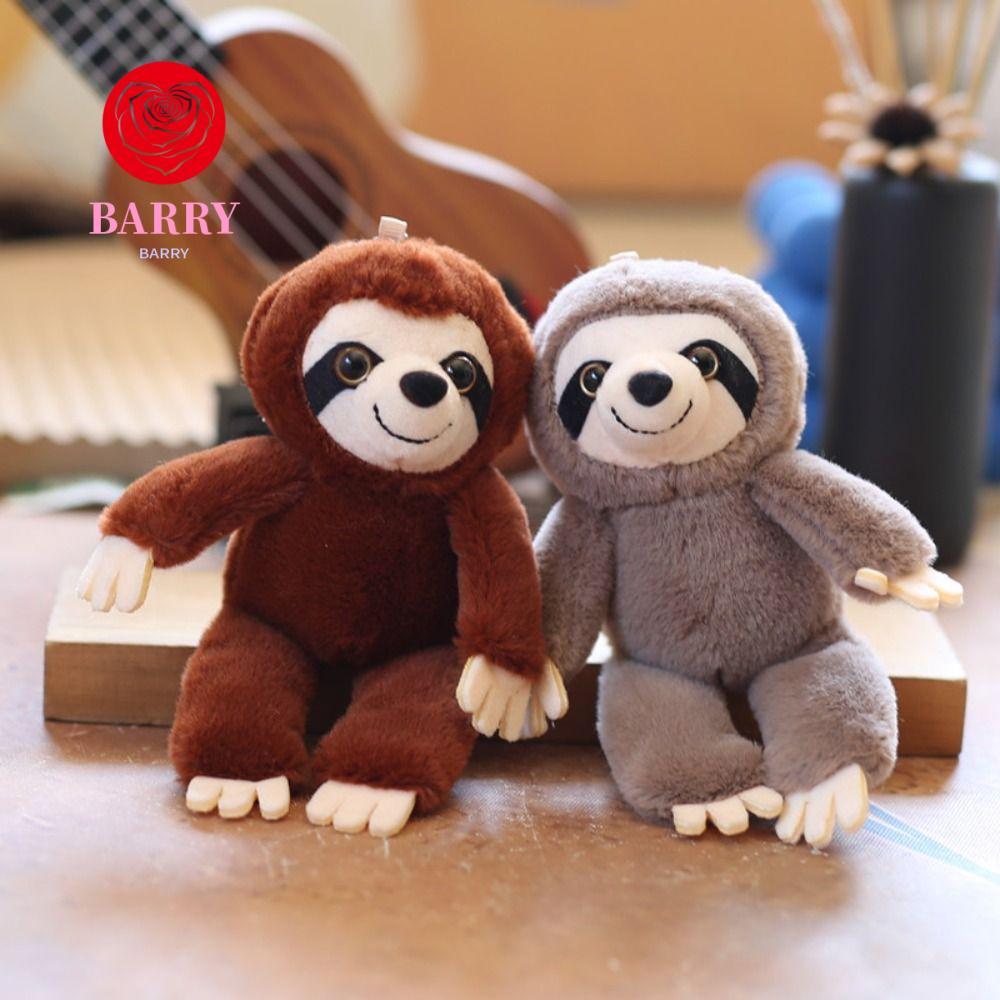 BARRY Sloth จี้ขนาดเล็ก,ตุ๊กตาสัตว์ตุ๊กตานุ่มตุ๊กตา Sloth พวงกุญแจ,น่ารักจําลองพวงกุญแจกระเป๋า Charm