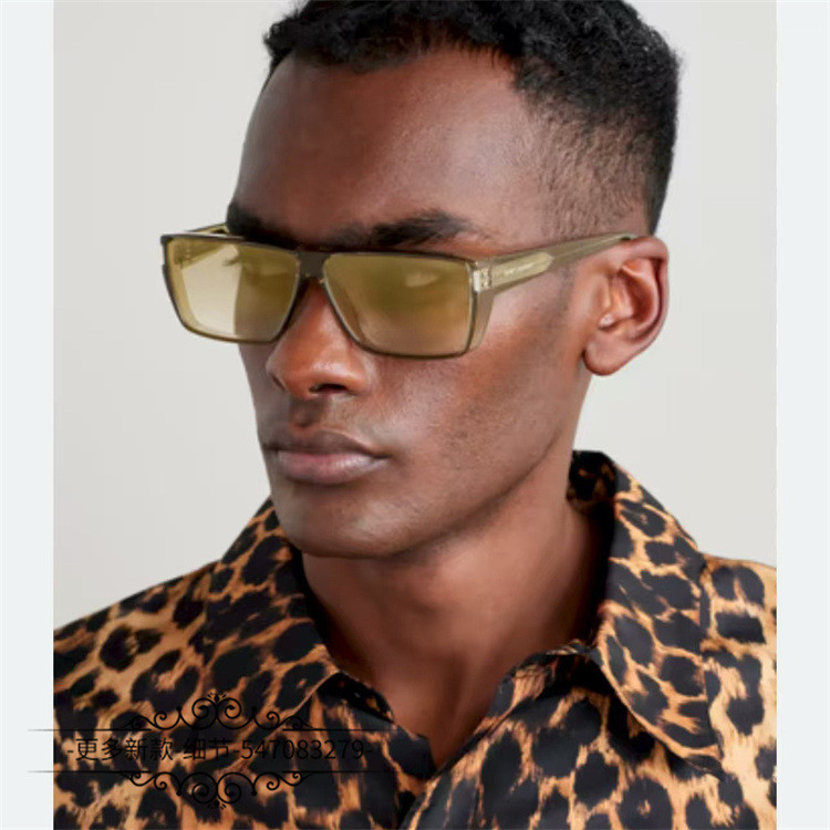 XQHY slp Fashionable new square-frame sunglasses for men and women, trendy men's acetate sunglasses 