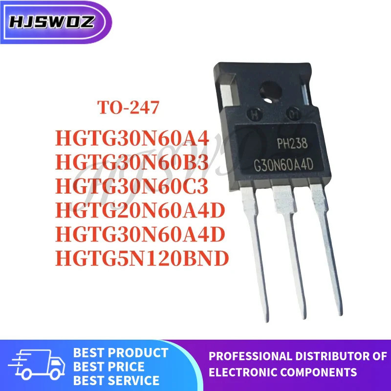 5 ชิ้น/TO-247 HGTG30N60A4D HGTG30N60C3 HGTG30N60B3 HGTG20N60A4D HGTG30N60A4 HGTG5N120BND G30N60A4D ช