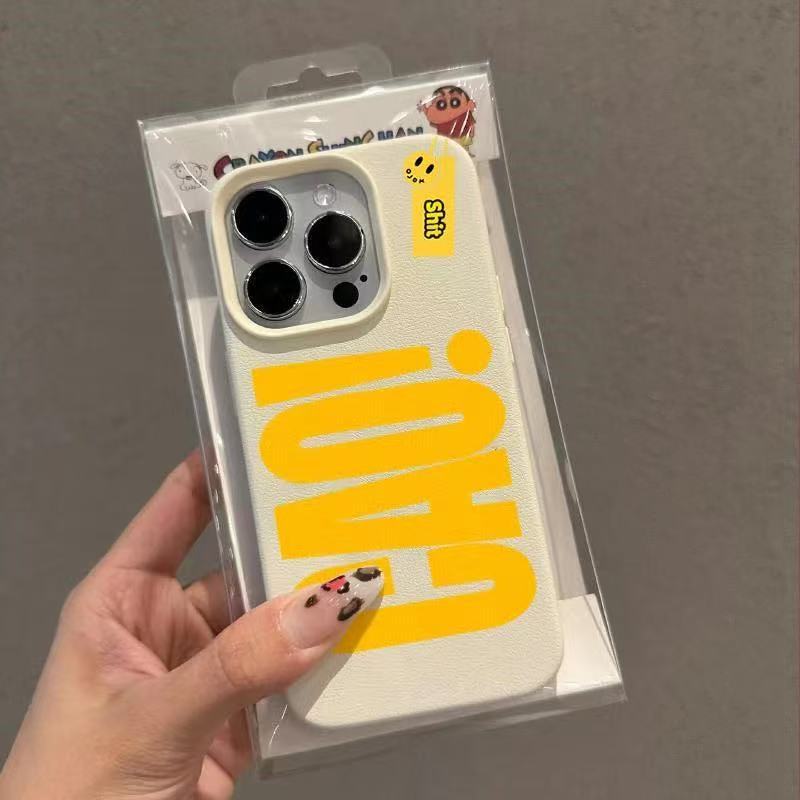 เคสโทรศัพท์ลายตัวอักษรภาษาอังกฤษ ทำจากหนังเทียม ใช้ได้กับ รูปที่ 4