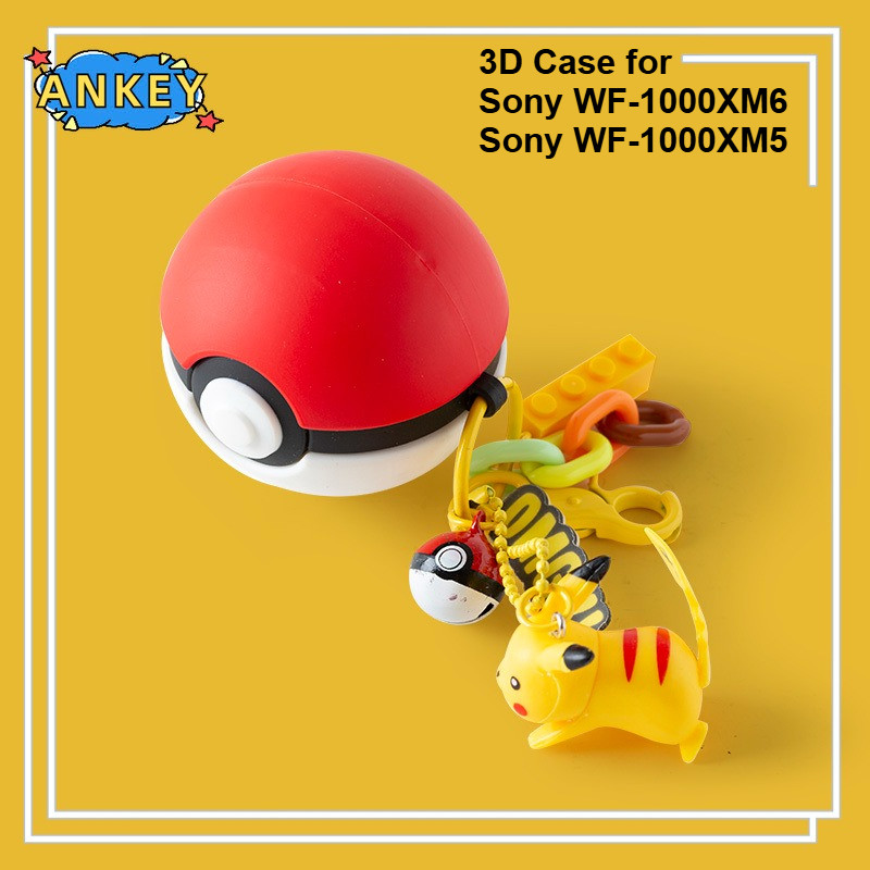 Case for Sony WF-1000XM6 Earbuds Protective Case WF-1000XM5 Headset Cover 3D Cartoon Silicone Cross-