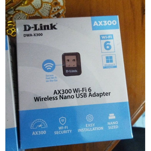 USB Wifi D-Link Dwa X300 Wireless Ax300 Wifi 6 Nano Dlink Usb Wifi Adapter / อแดปเตอร์ไร้สาย / dlink