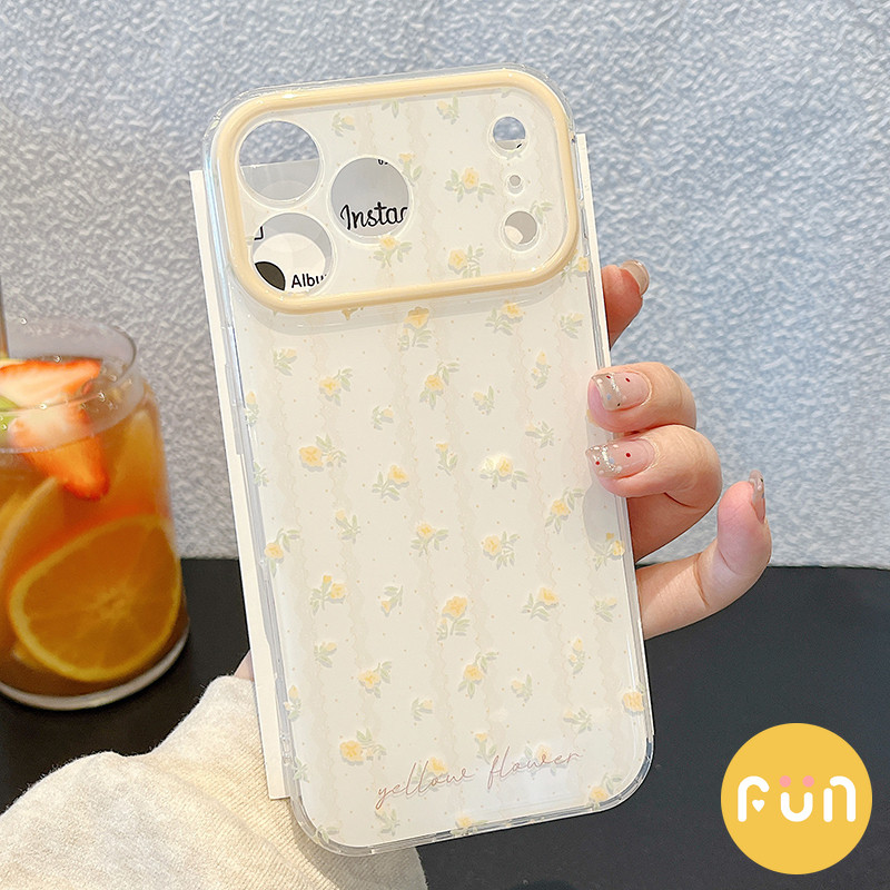 INS ดอกไม้สีเหลือง Hard PC โทรศัพท์มือถือสําหรับ iPhone 17 16 15 14 Pro Max 13 16Promax พร้อม Bowknot Chain กันกระแทก IMD โทรศัพท์มือถือปกหลัง ราคา ถูกที่สุด ดีลบีเคเค แกลเลอรีภาพที่ 5