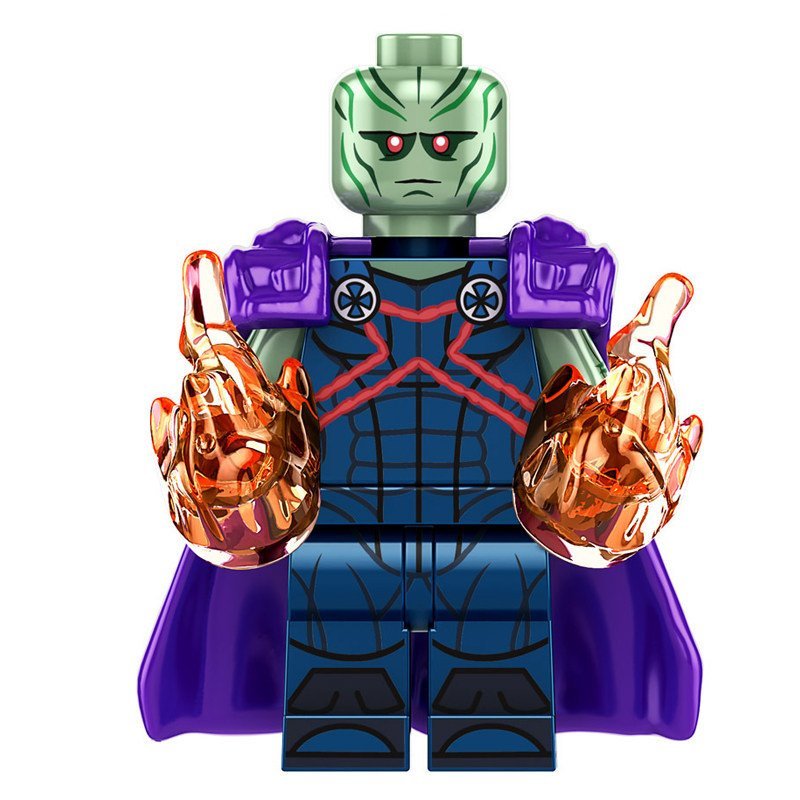 DC Justice League Hero บล็อกตัวต่อการศึกษาของเล่นเด็กประกอบ Xinhong 036 Mars Hunter Minifigure จัดส่