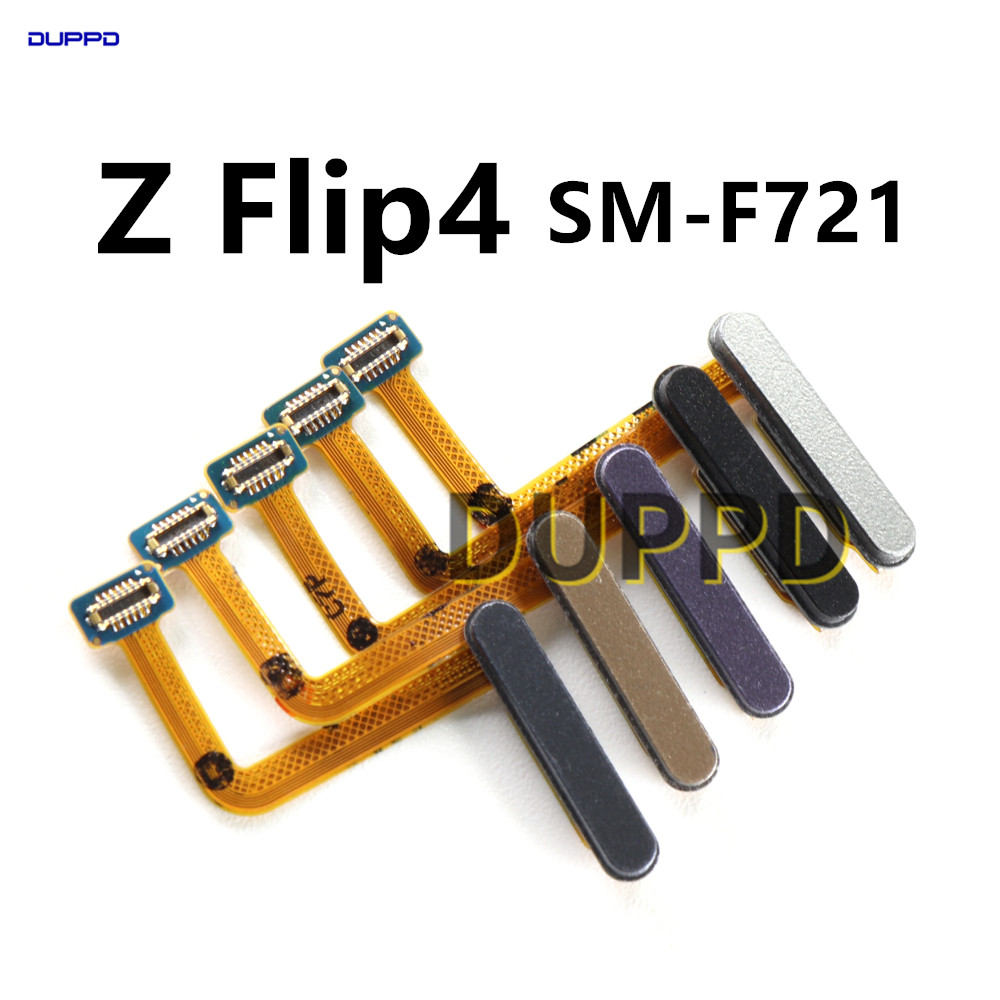 ลายนิ้วมือ Touch ID Recognition Sensor สําหรับ Samsung Galaxy Z Flip4 SM-F721 F721B บ้านกลับด้านข้าง