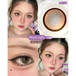 🔥คอนแทคเลนส์💖ขนาดบิ๊กอาย💖Moon Light (LULOO) สี : Brown / Gray