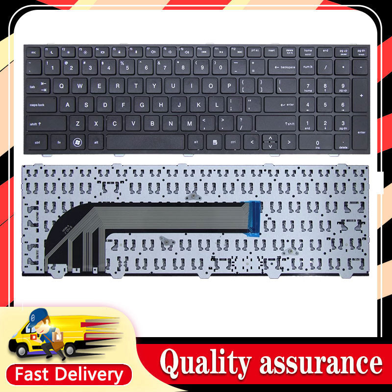 เปลี่ยนใหม่สําหรับ HP Probook 4540S 4740 4545 4545S 4540 4740S แป้นพิมพ์แล็ปท็อปภาษาอังกฤษ
