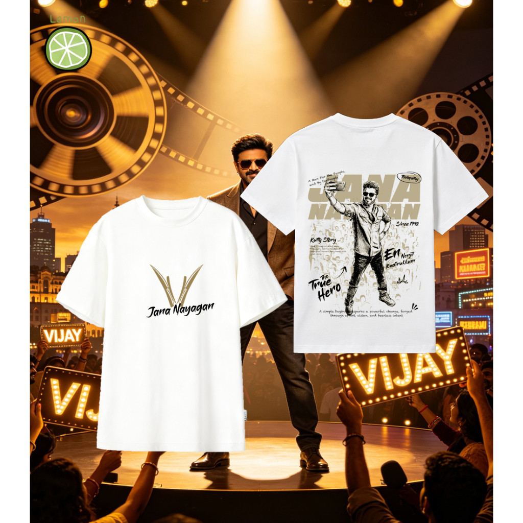 JANA NAYAGAN THALAPATHY VIJAY TSHIRT ผ้าฝ้ายพรีเมี่ยมคุณภาพ VIJAY TSHIRTS-5XL 03