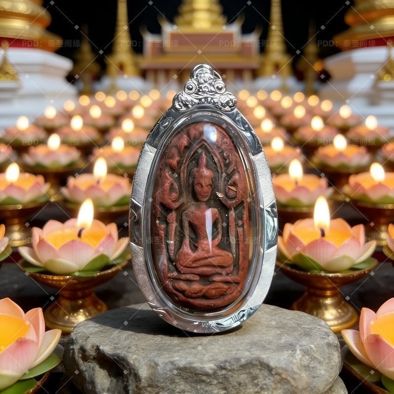T Thailand Amulet Thailand ลักษณะหัตถกรรม 2532 LP Palo Amulet จี้จี้ 012002